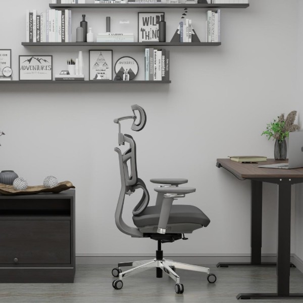 Фото - Крісло офісне Mealux S4 Air Fabric Grey (HF-S4 F/G)